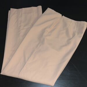 Dana Buchman wool beige lined wide leg pants Sz 12